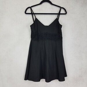 Azbro Size XS Black Sleeveless Mini Skater Dress $70
